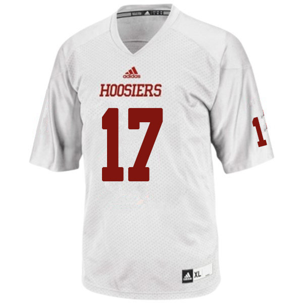 Men #17 Justin Berry Indiana Hoosiers College Football Jerseys Sale-White